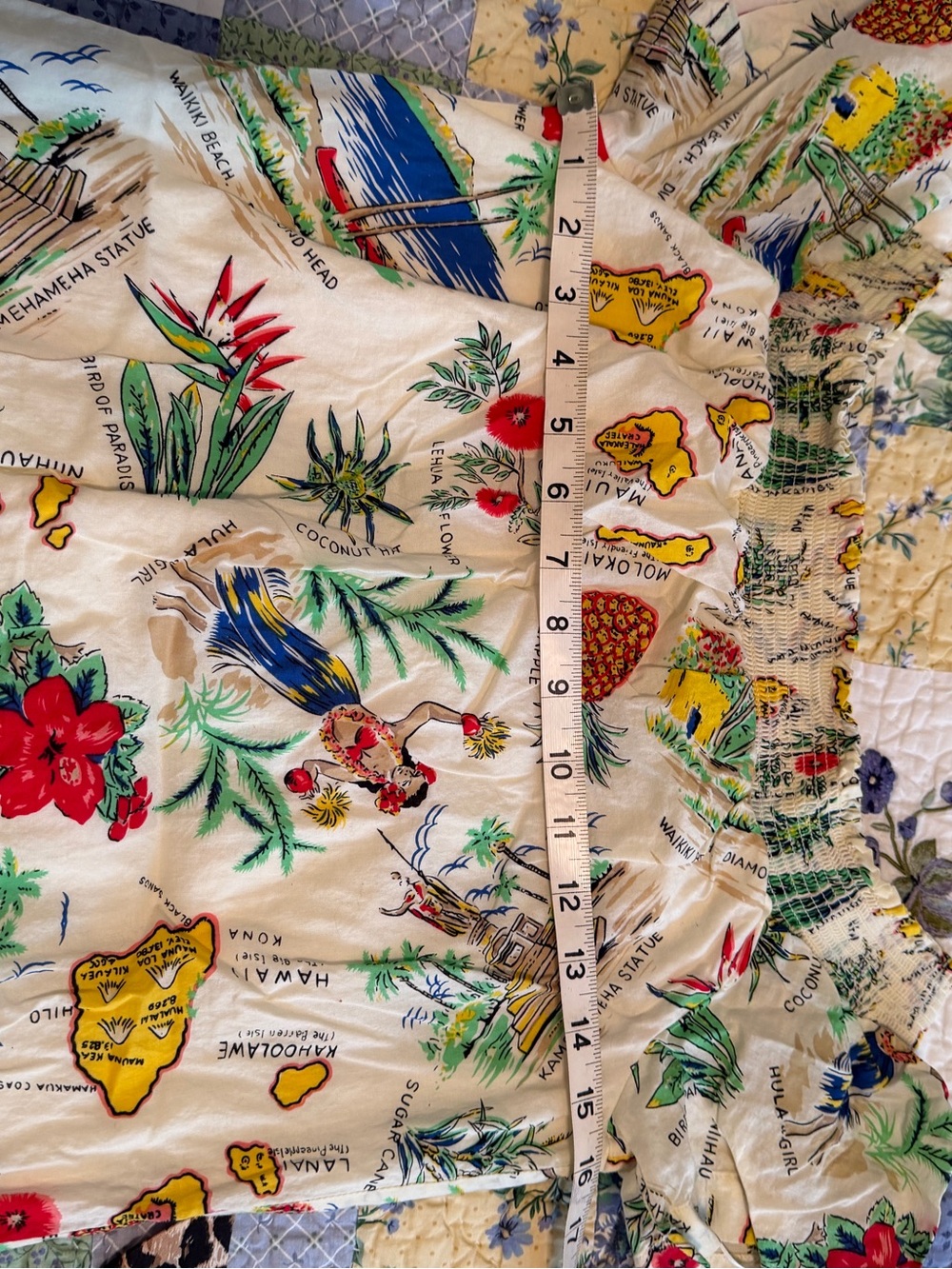 J. Crew Off the Shoulder Smocked Hawaiian Dress Size 4 - Picture 4 of 5